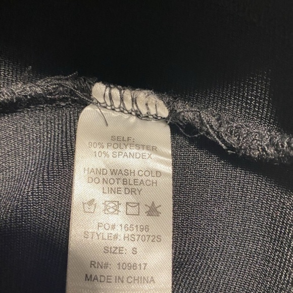 Shinestar Womens Pencil Skirt Black Stretch Elastic Waist Size Small - Picture 6 of 8